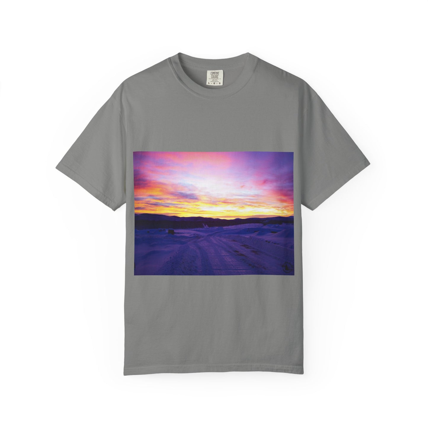 Vibrant Sunset Unisex T-Shirt, Casual Wear, Gift for Nature Lovers, Summer Style, Travel Top, Unique Graphic Tee