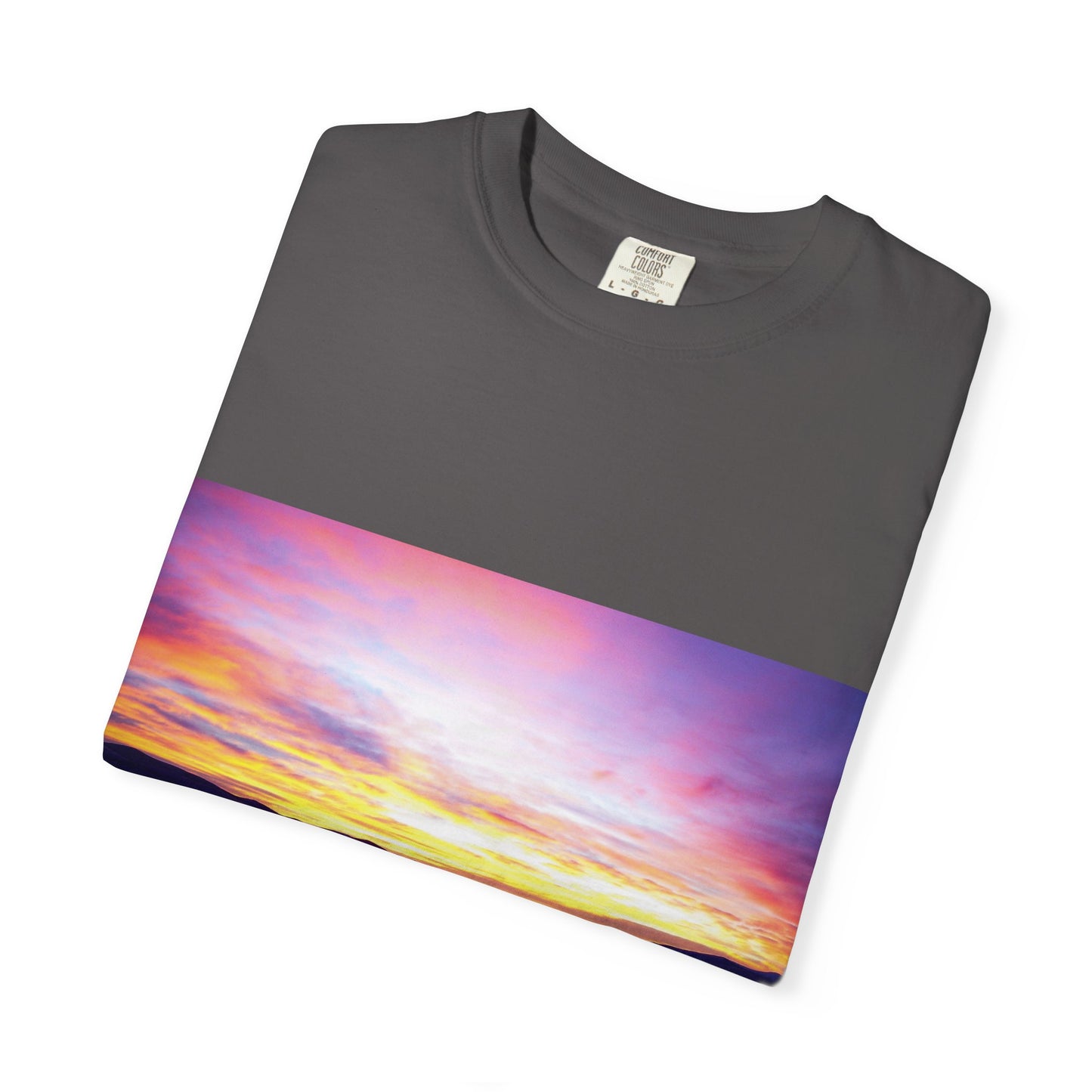Vibrant Sunset Unisex T-Shirt, Casual Wear, Gift for Nature Lovers, Summer Style, Travel Top, Unique Graphic Tee