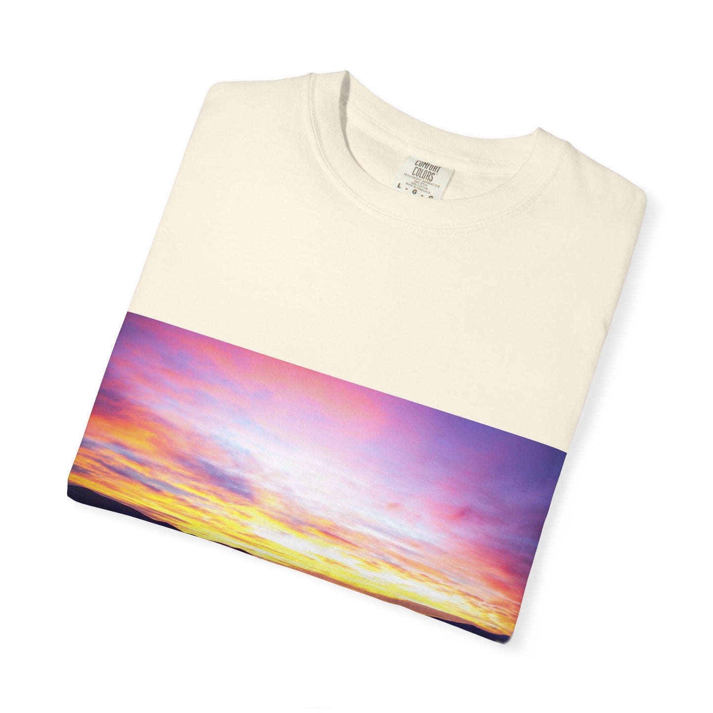 Vibrant Sunset Unisex T-Shirt, Casual Wear, Gift for Nature Lovers, Summer Style, Travel Top, Unique Graphic Tee