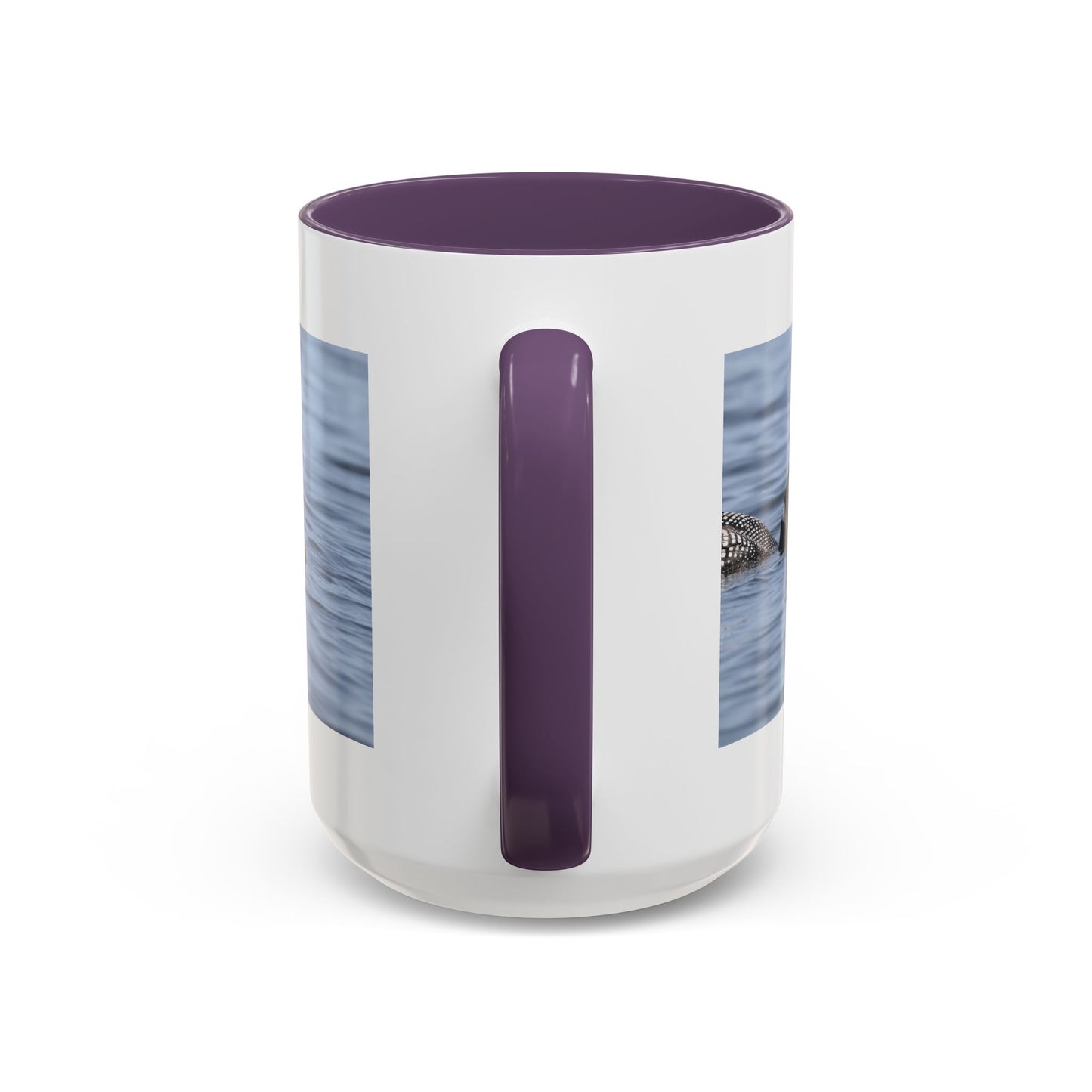 Loon Family Accent Coffee Mug — Scenic Lake Bird Photography (11/15oz)