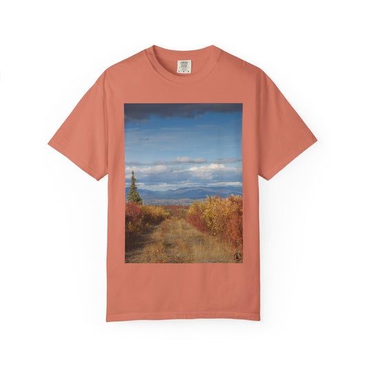 Autumn's Sentinel: Alaskan Fall Wilderness, Northern Landscape Photographyphotography shirts