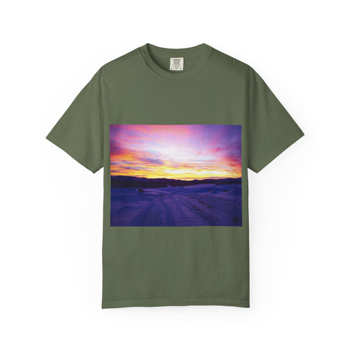 Vibrant Sunset Unisex T-Shirt, Casual Wear, Gift for Nature Lovers, Summer Style, Travel Top, Unique Graphic Tee