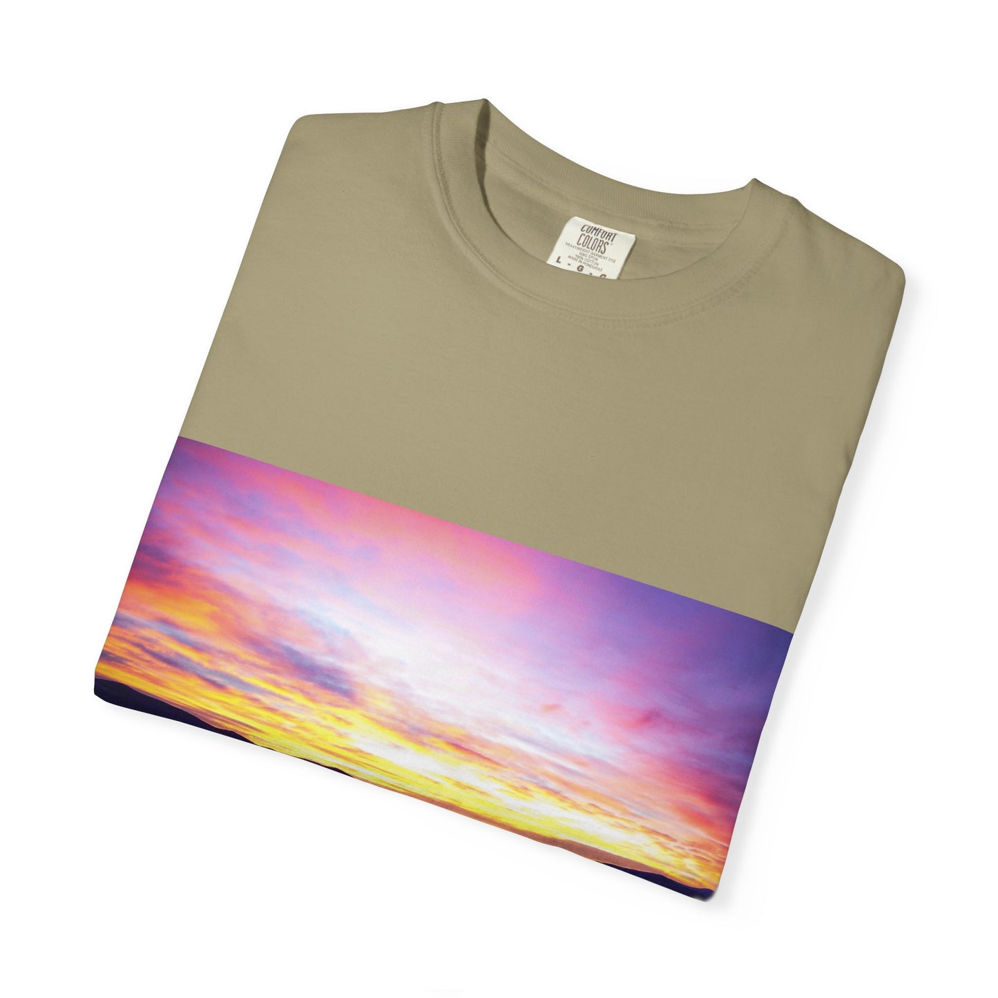 Vibrant Sunset Unisex T-Shirt, Casual Wear, Gift for Nature Lovers, Summer Style, Travel Top, Unique Graphic Tee