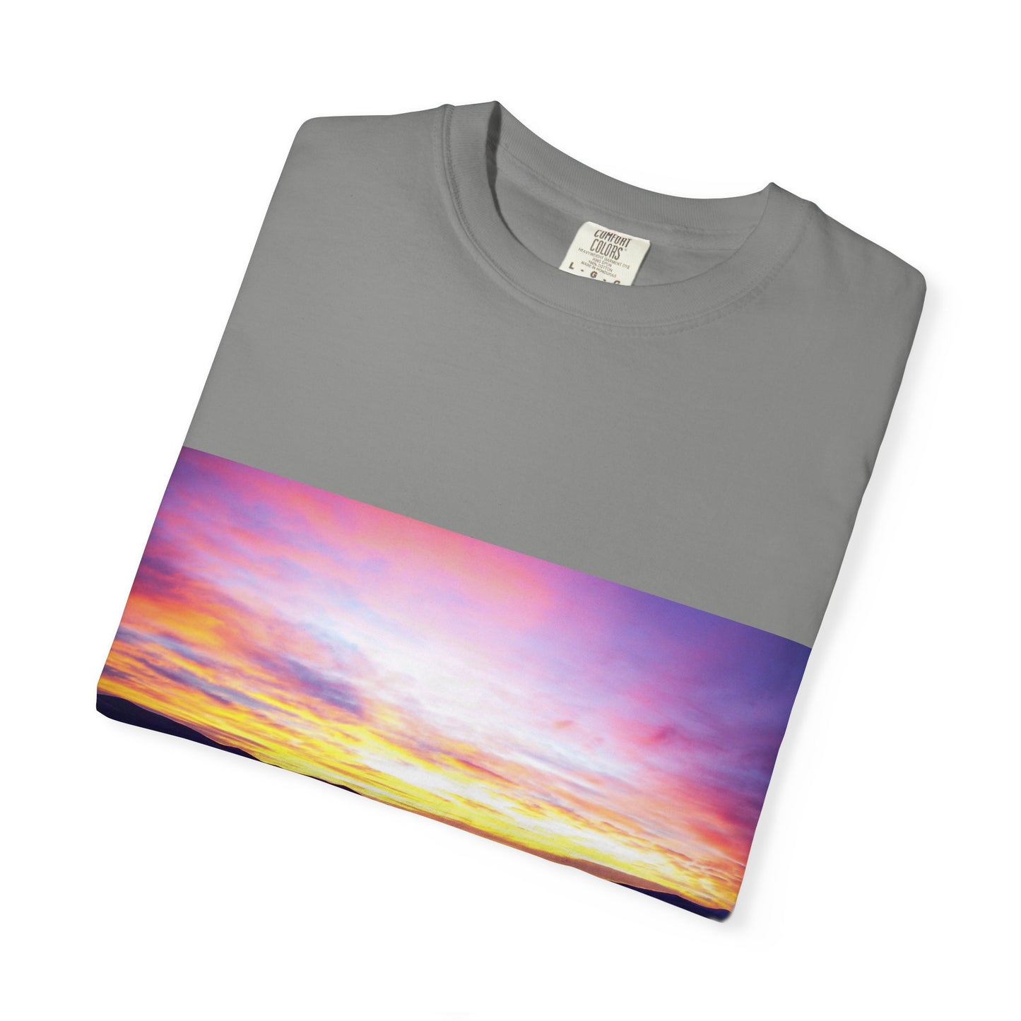Vibrant Sunset Unisex T-Shirt, Casual Wear, Gift for Nature Lovers, Summer Style, Travel Top, Unique Graphic Tee