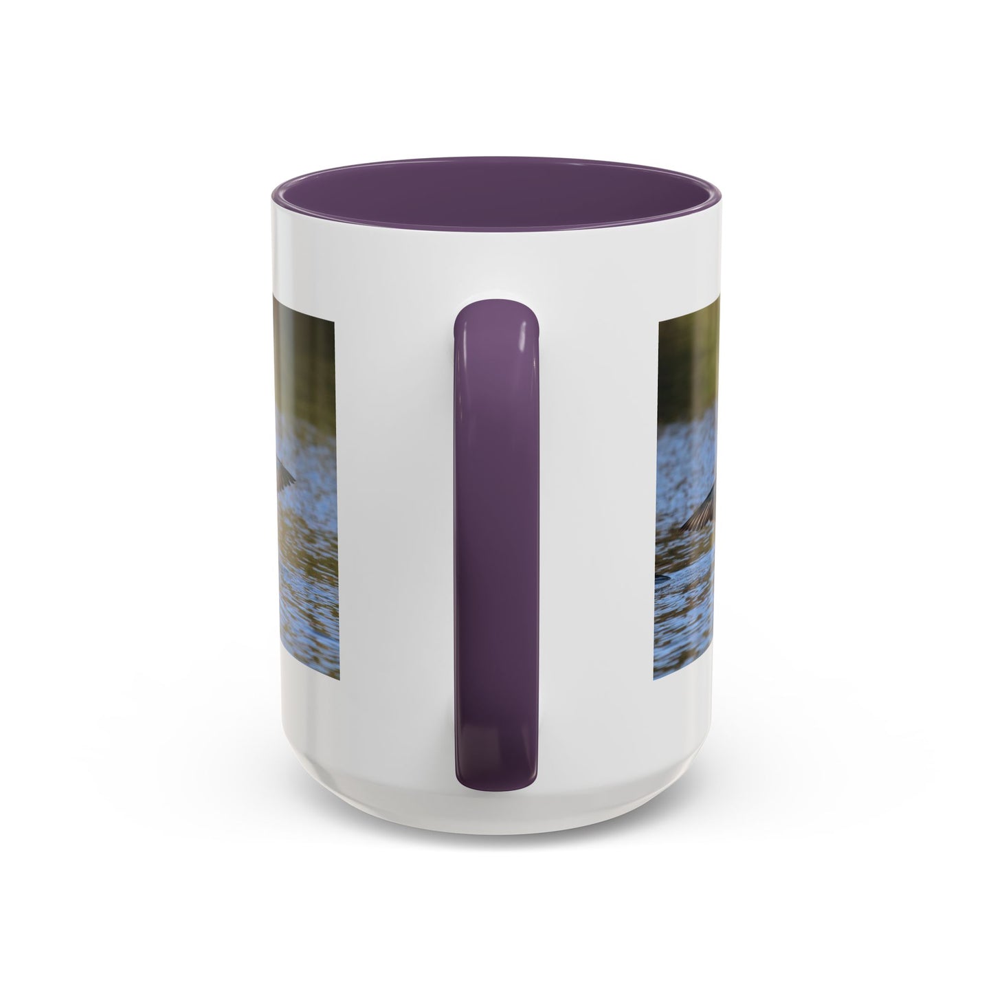 Loons in Flight Accent Coffee Mug — Wildlife Bird Photography Drinkware
