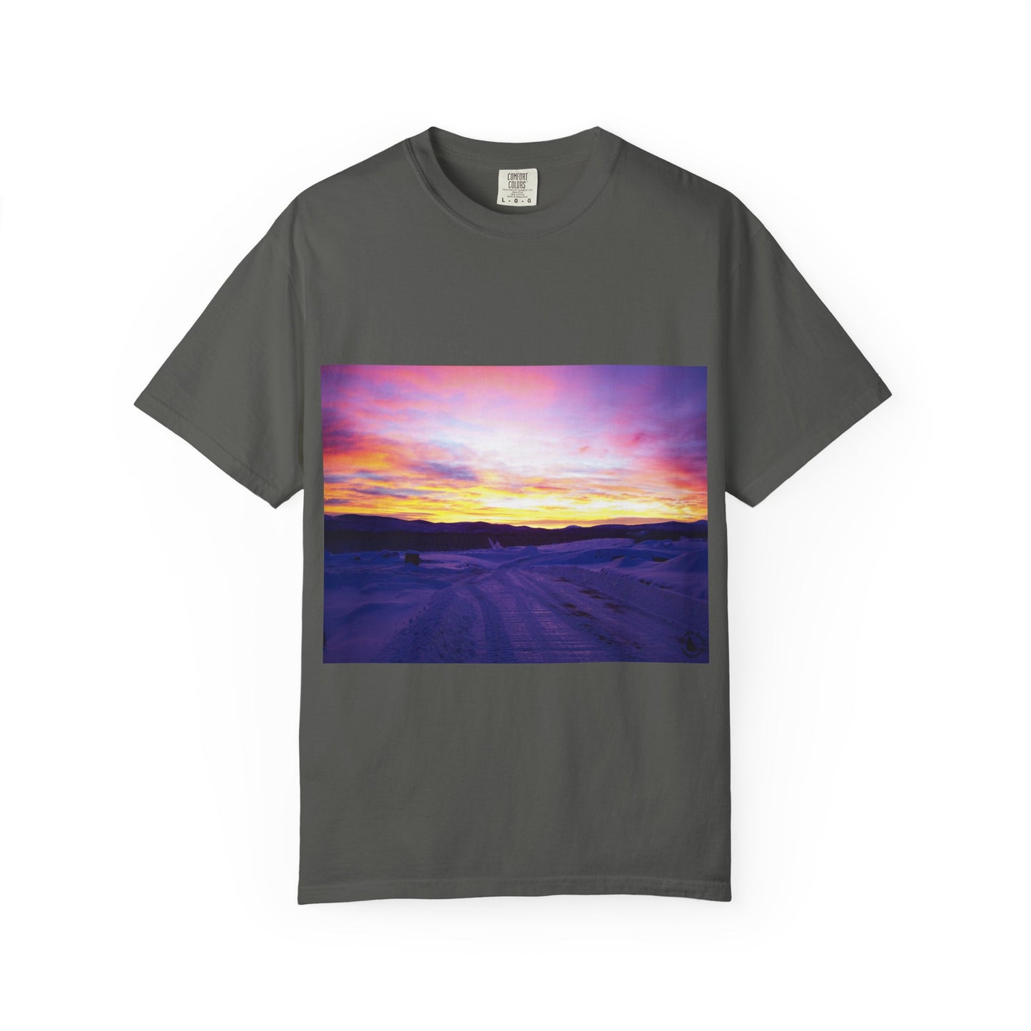 Vibrant Sunset Unisex T-Shirt, Casual Wear, Gift for Nature Lovers, Summer Style, Travel Top, Unique Graphic Tee