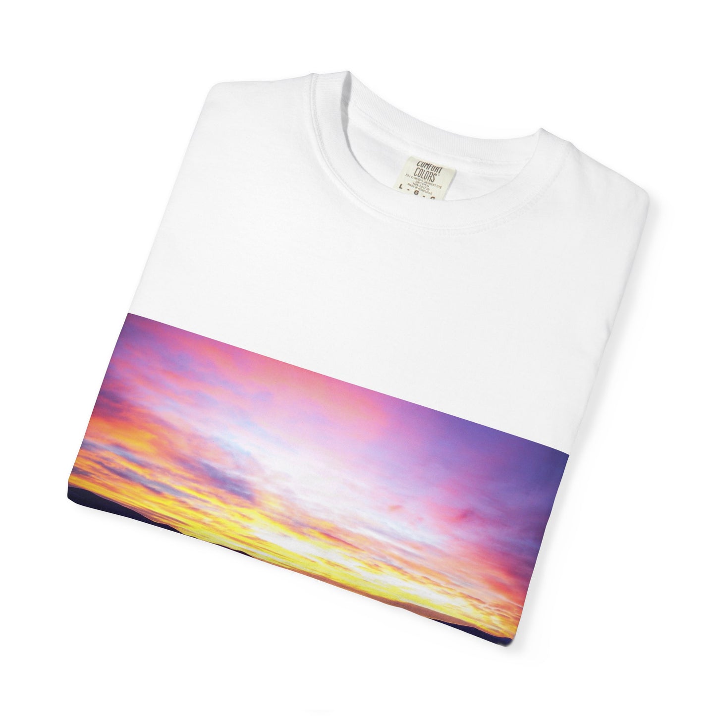 Vibrant Sunset Unisex T-Shirt, Casual Wear, Gift for Nature Lovers, Summer Style, Travel Top, Unique Graphic Tee