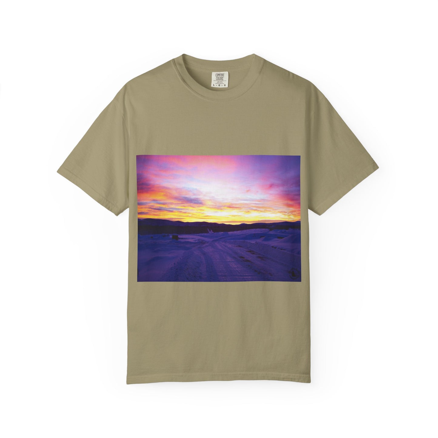 Vibrant Sunset Unisex T-Shirt, Casual Wear, Gift for Nature Lovers, Summer Style, Travel Top, Unique Graphic Tee