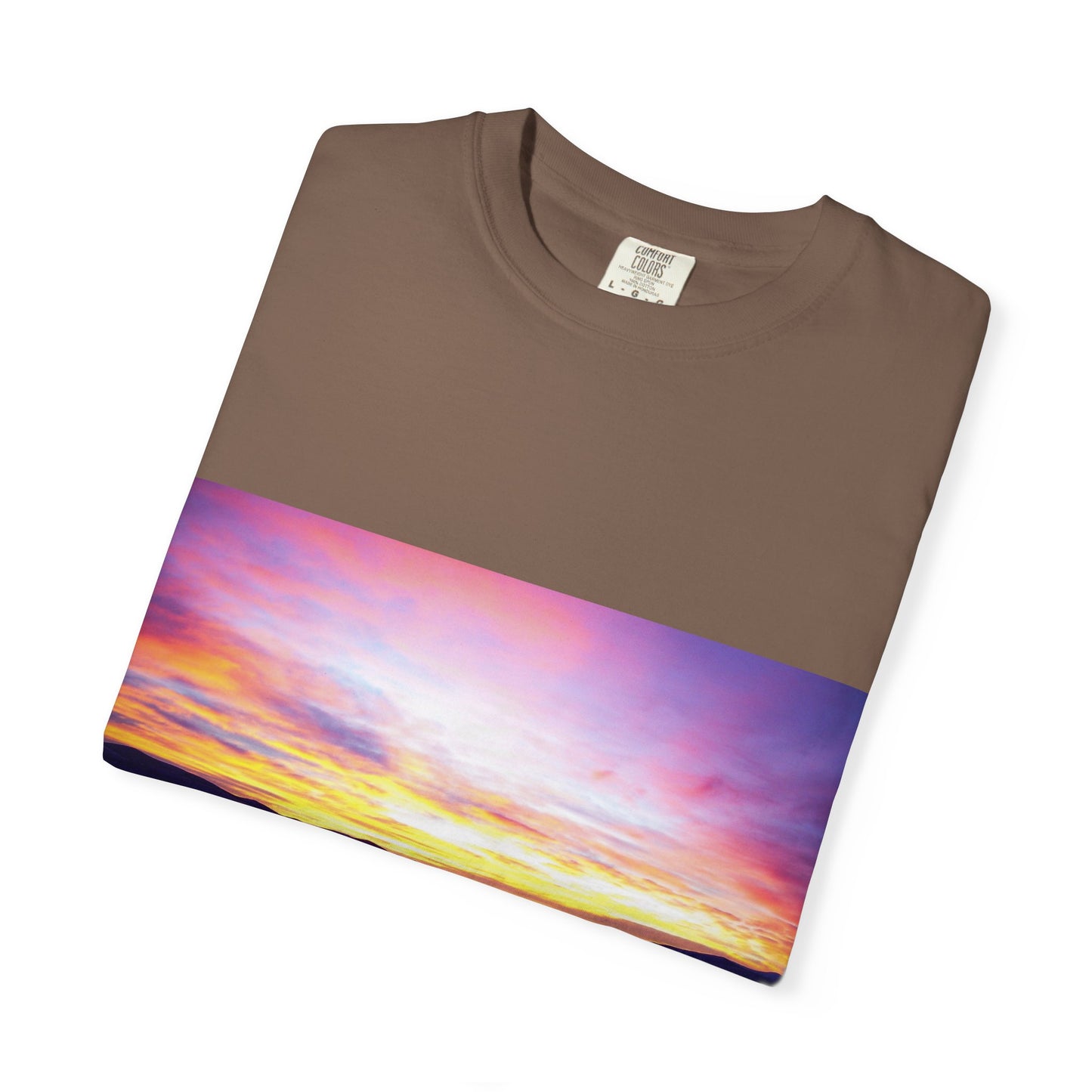 Vibrant Sunset Unisex T-Shirt, Casual Wear, Gift for Nature Lovers, Summer Style, Travel Top, Unique Graphic Tee