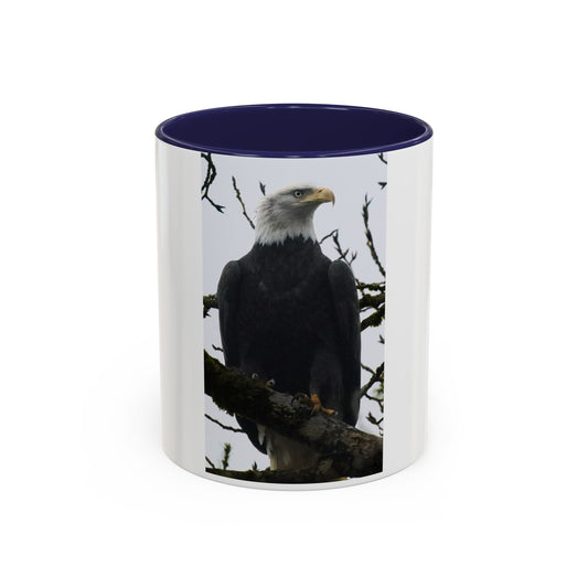 Bald Eagle Accent Coffee Mug - Perfect Gift for Nature Lovers, Birdwatchers, Wildlife Enthusiasts, Home Decor, and Coffee Lovers