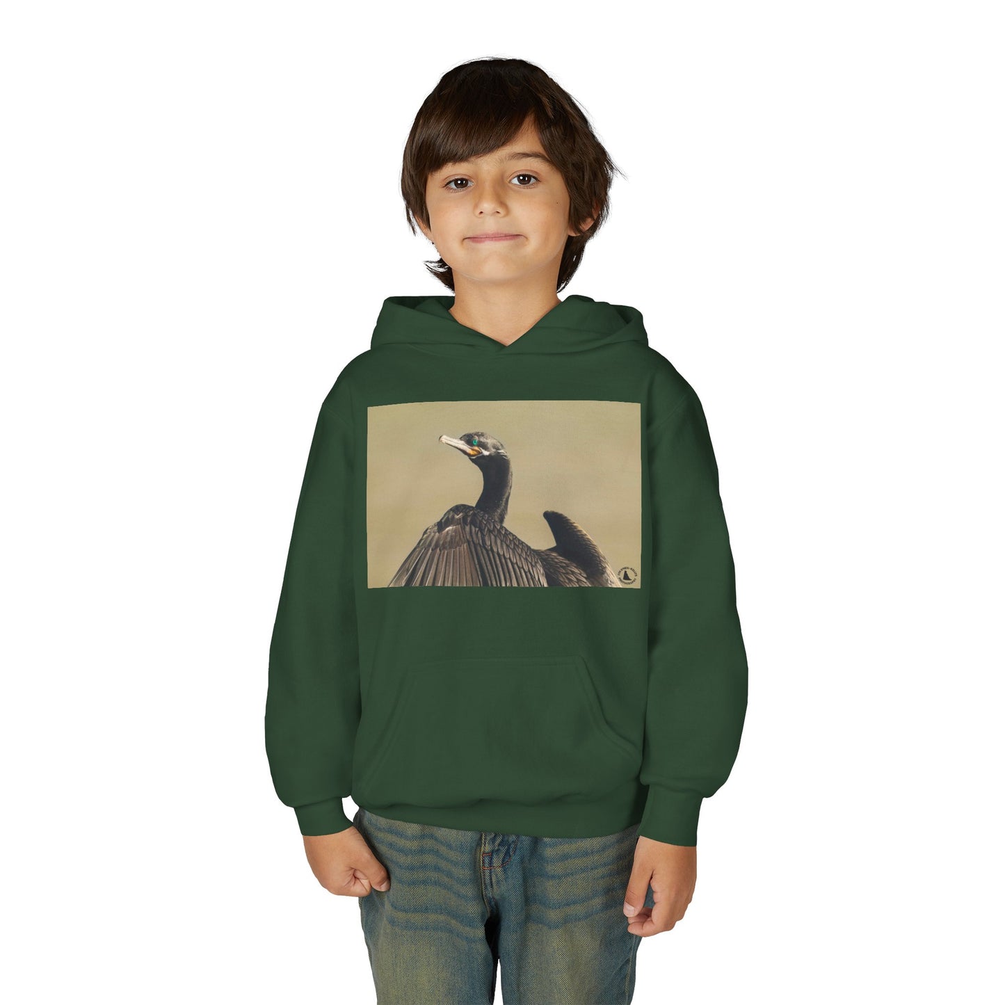 Cormorant Bird Photo Hoodie | Wildlife Photography Kids Sweatshirt