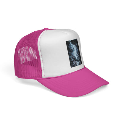 Waterfall Photo Trucker Cap — Outdoor Adventure Mesh Hat
