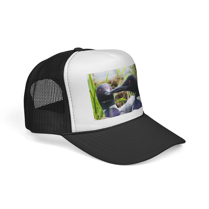 Loon Photo Trucker Cap — Wildlife Bird Hat for Nature Lovers