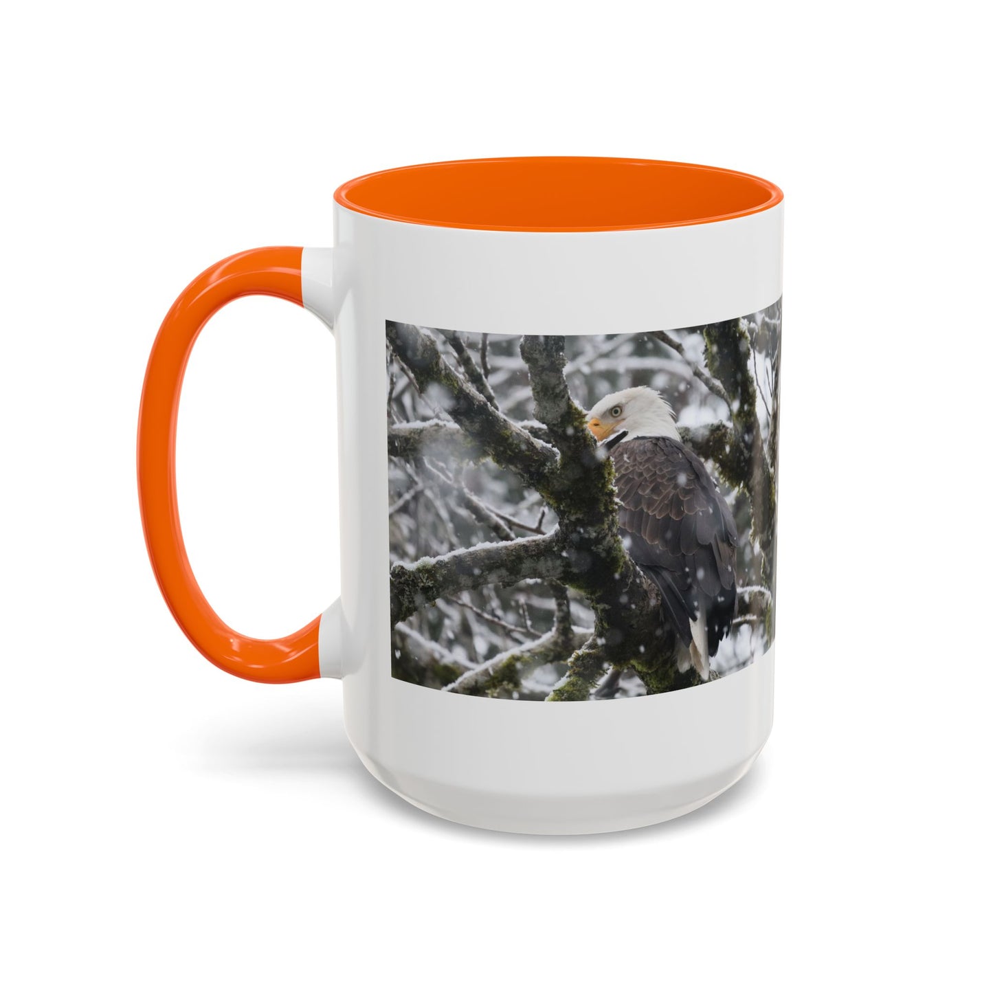 Bald Eagle Winter Photo Coffee Mug — 11/15oz Accent Mug