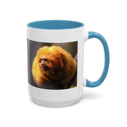 Golden Lion Tamarin Coffee Mug — Cute Exotic Monkey Accent Mug (11/15oz)
