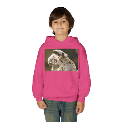 Youth Hoodie with Mustached Tamandua Anteater Photo – Cute Animal Kids Sweatshirt