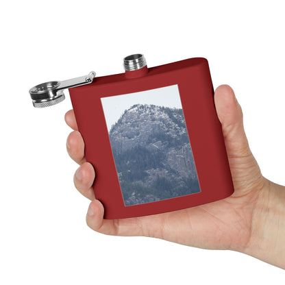 Mountain Mist Flask — 6oz Stainless Steel Hip Flask