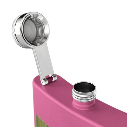 6oz Stainless Steel Flask with Diving Loon Photo – Wildlife Gift for Outdoor Enthusiasts