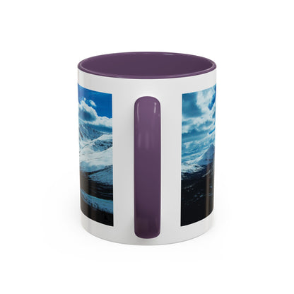Mountain Landscape Accent Coffee Mug - Snowy Peaks Scenic 11/15oz