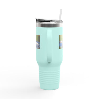 40oz Insulated Travel Mug - Black Guillemot Wildlife Photo