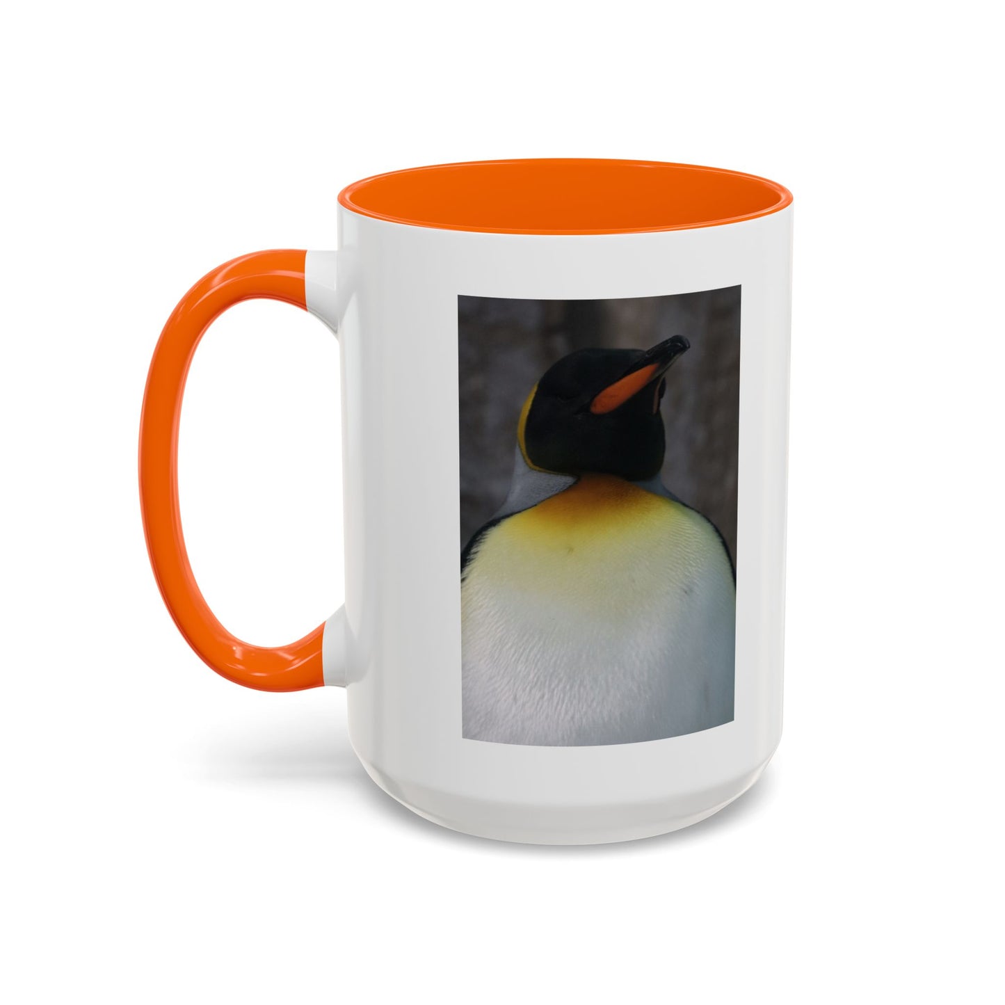 King Penguin Photo Coffee Mug — Cute Wildlife Accent Mug (11/15oz)