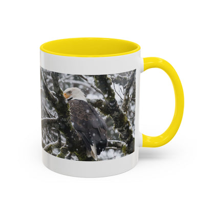 Bald Eagle Winter Photo Coffee Mug — 11/15oz Accent Mug