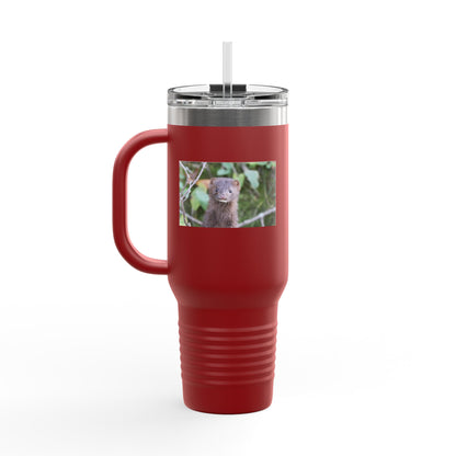 Otter Photo 40oz Insulated Travel Mug — Cute Wildlife Stainless Tumbler