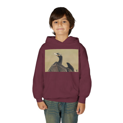 Cormorant Bird Photo Hoodie | Wildlife Photography Kids Sweatshirt