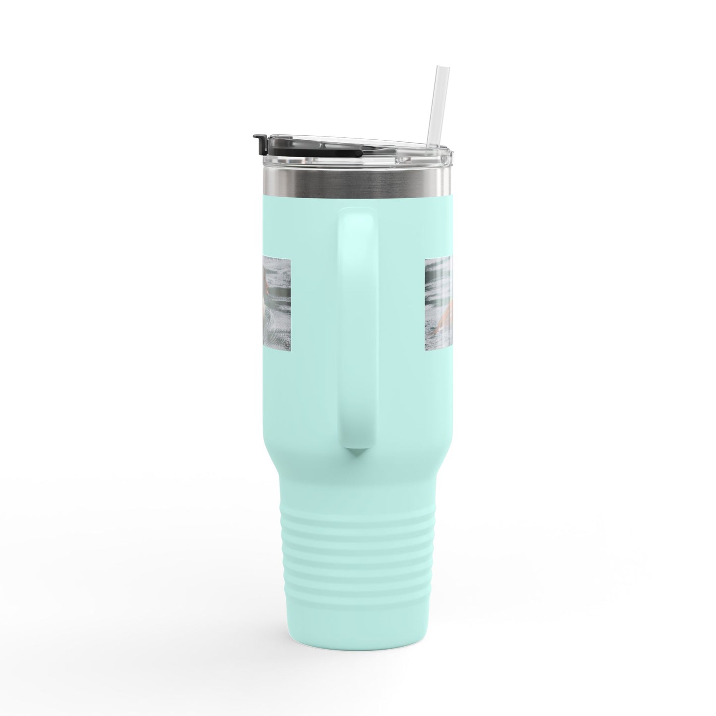 40oz Insulated Travel Mug with Duck Photo – Thermal Tumbler for Birdwatchers & Outdoor Lovers