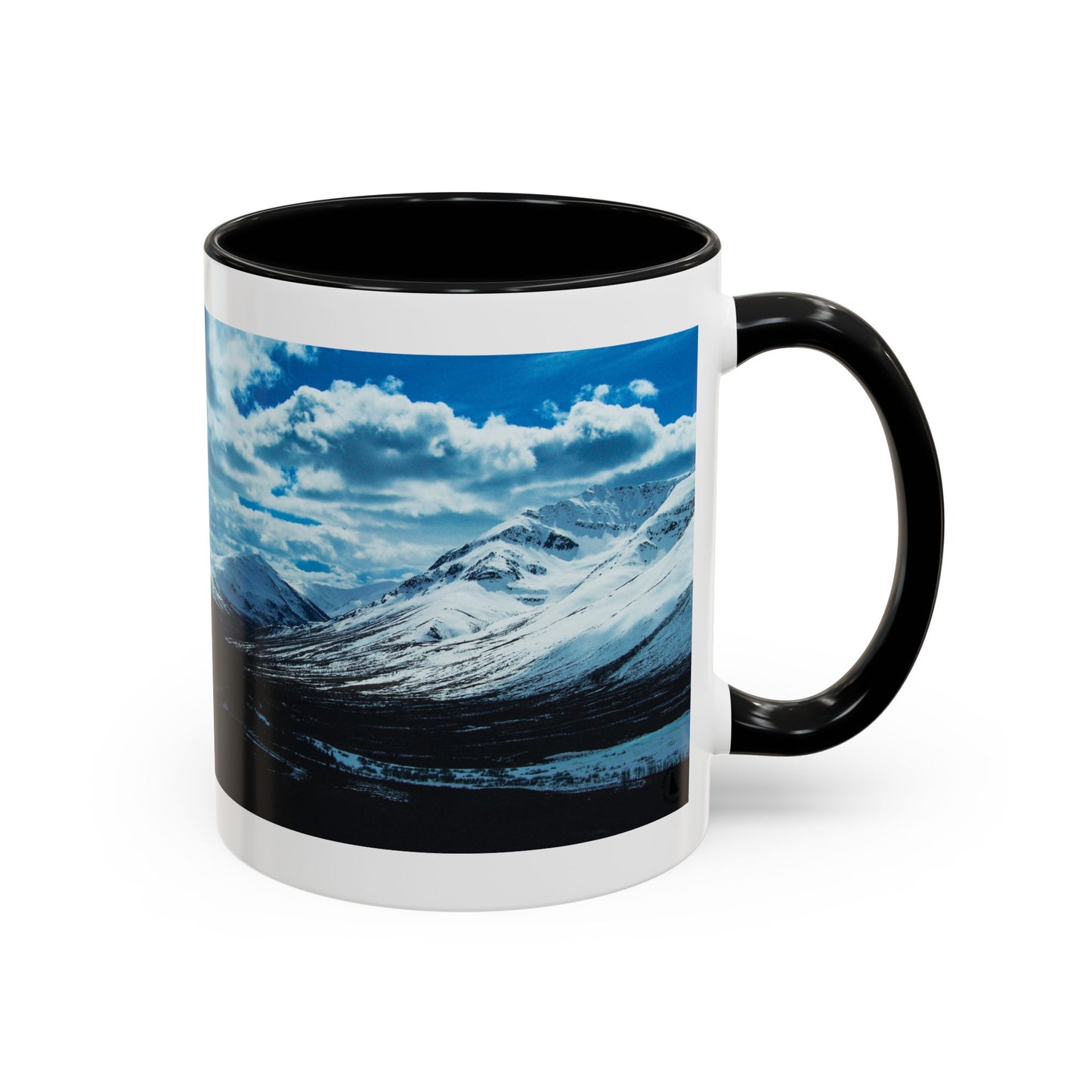 Mountain Landscape Accent Coffee Mug - Snowy Peaks Scenic 11/15oz