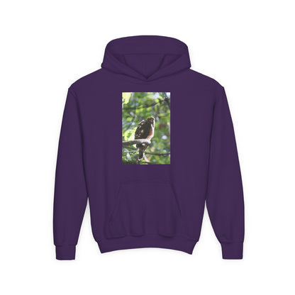Youth Hoodie — Woodland Sparrow Photo Pullover