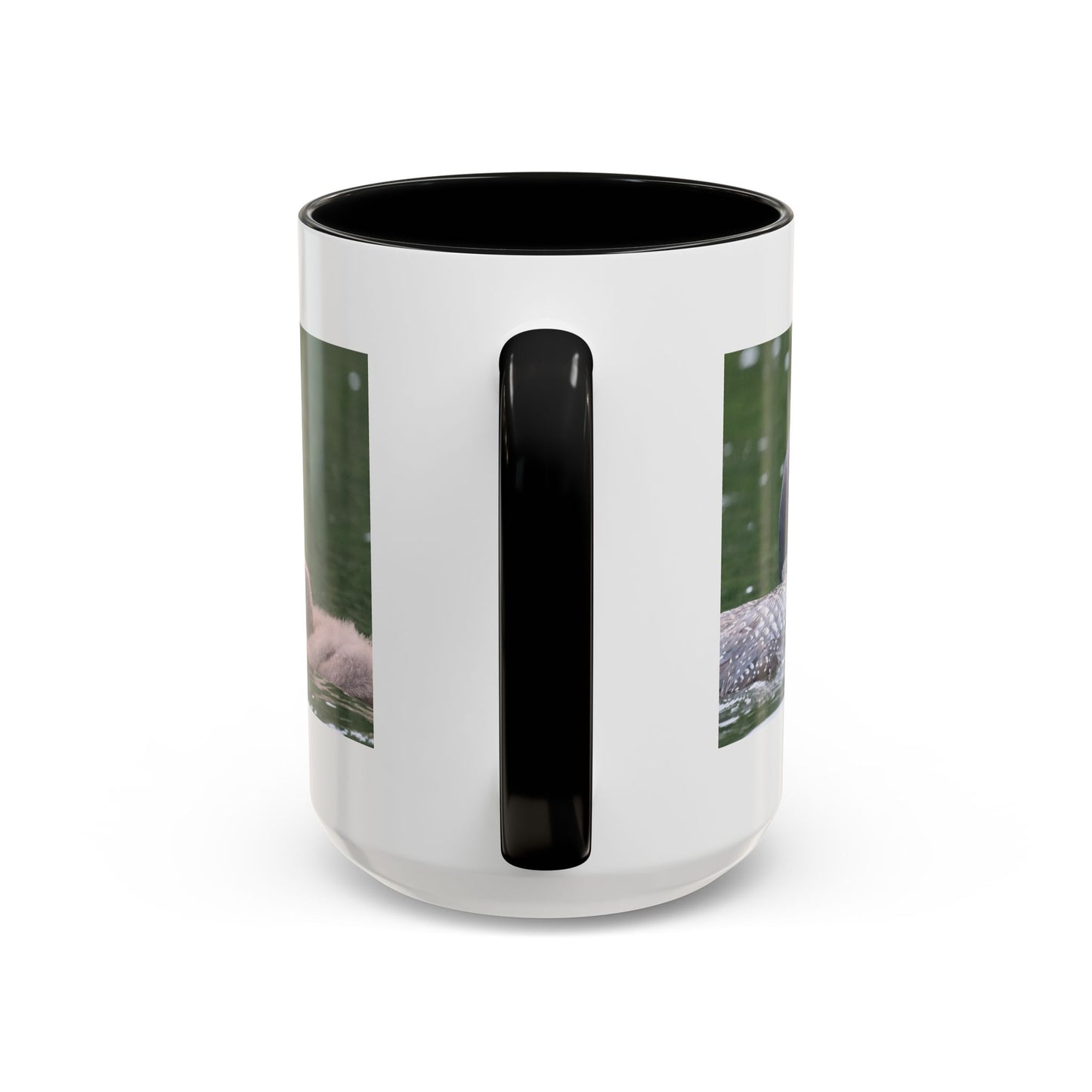 Loon Family Accent Coffee Mug – Wildlife Photo Tea Mug (11/15 oz)