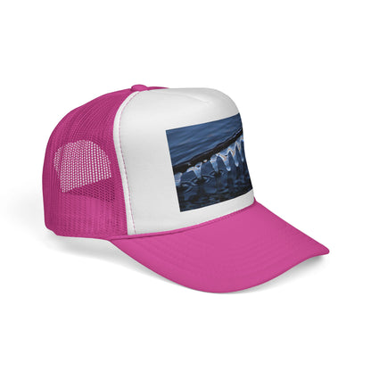 Trucker Cap — Winter Ice Wave Photo Print