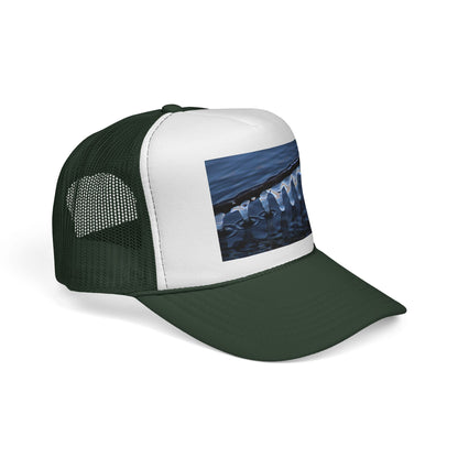 Trucker Cap — Winter Ice Wave Photo Print