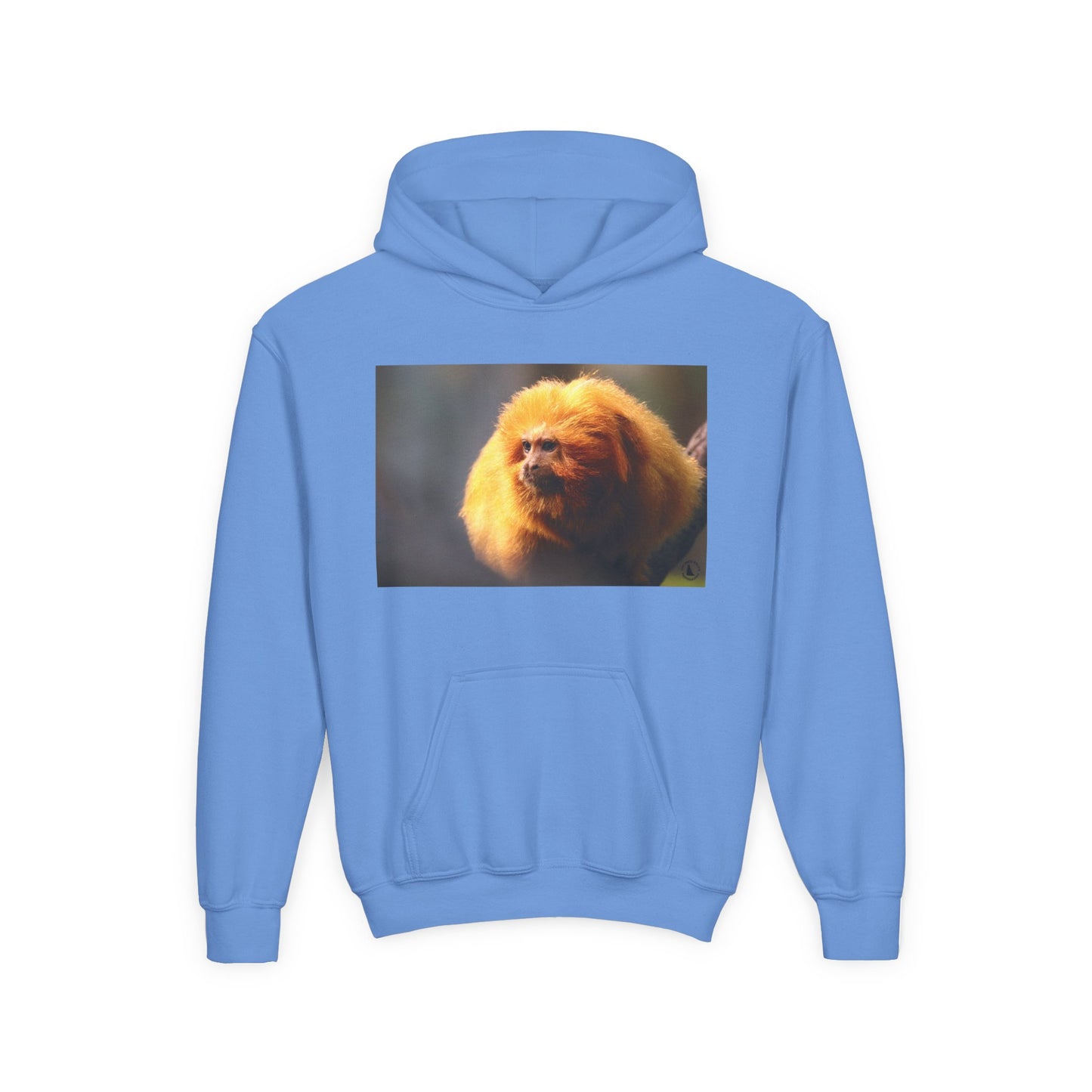 Golden Lion Tamarin Youth Hoodie — Cute Monkey Photo Sweatshirt for Kids