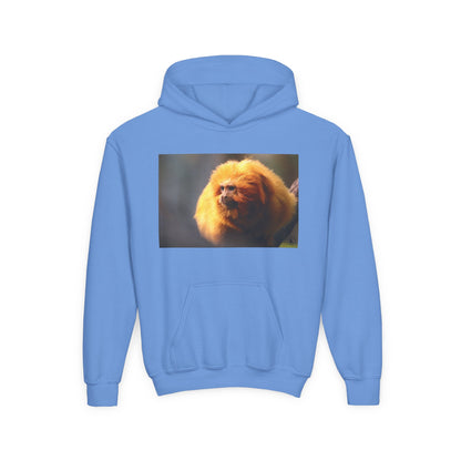 Golden Lion Tamarin Youth Hoodie — Cute Monkey Photo Sweatshirt for Kids