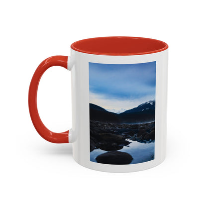 Mountain Lake Accent Coffee Mug — Scenic Wilderness Photo Travel Gift (11/15oz)