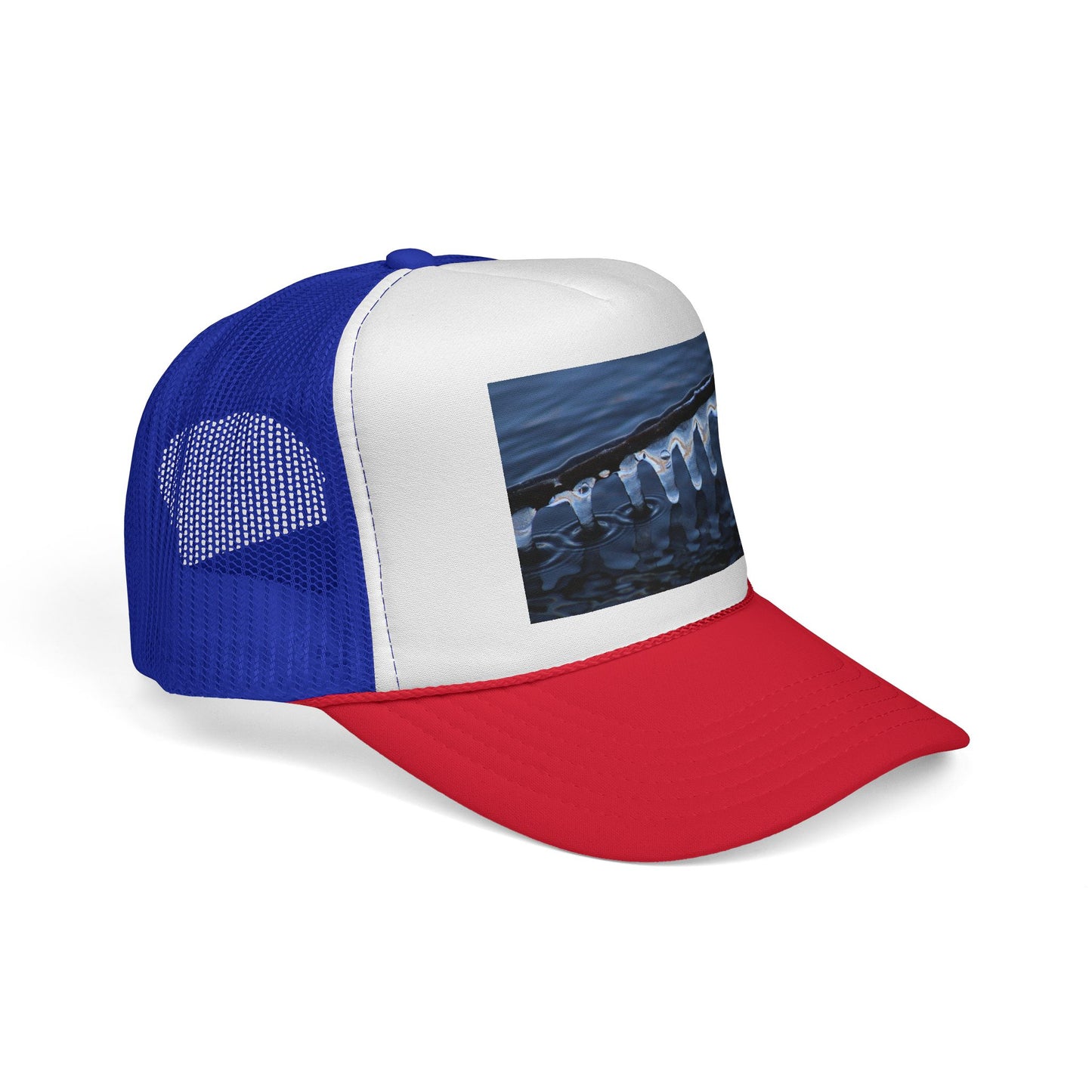 Trucker Cap — Winter Ice Wave Photo Print