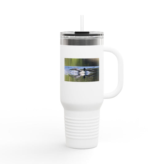 40oz Insulated Travel Mug with Waterfowl Photo — Duck Lovers Thermal Tumbler