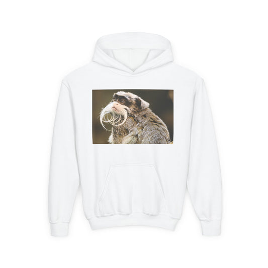 Youth Hoodie with Mustached Tamandua Anteater Photo – Cute Animal Kids Sweatshirt