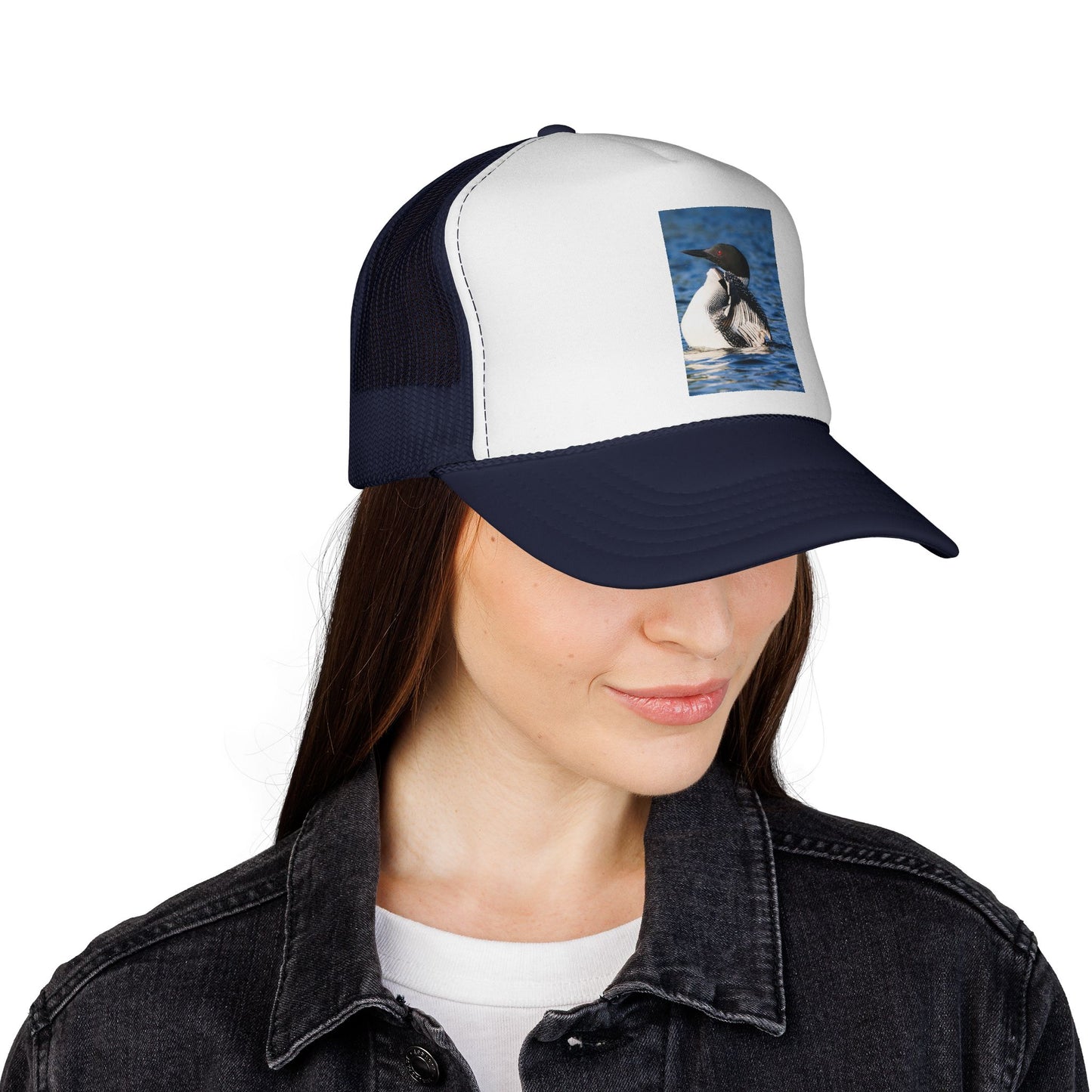 Loon Waterfowl Trucker Cap – Vintage Nature Bird Hat for Birdwatchers