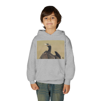 Cormorant Bird Photo Hoodie | Wildlife Photography Kids Sweatshirt