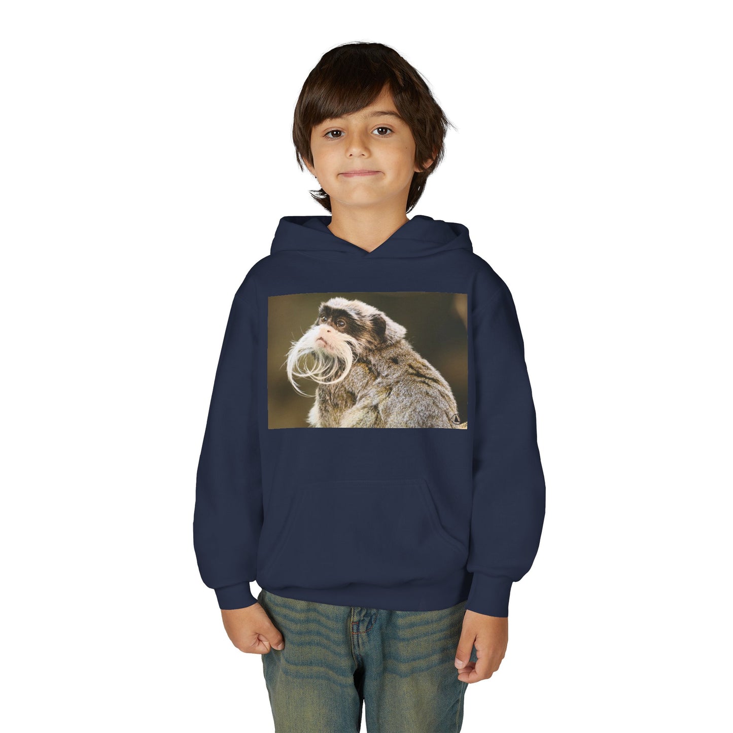 Youth Hoodie with Mustached Tamandua Anteater Photo – Cute Animal Kids Sweatshirt
