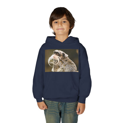 Youth Hoodie with Mustached Tamandua Anteater Photo – Cute Animal Kids Sweatshirt