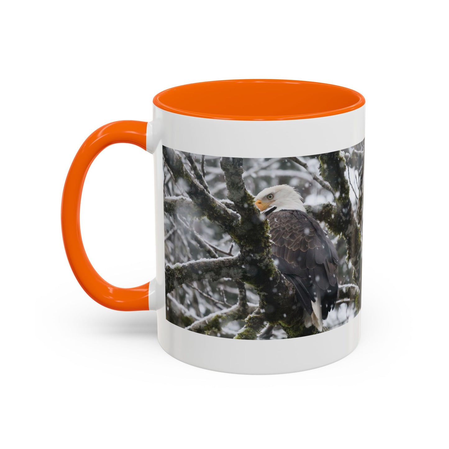 Bald Eagle Winter Photo Coffee Mug — 11/15oz Accent Mug
