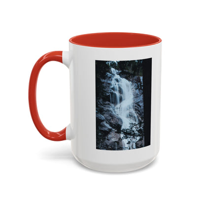 Waterfall Photo Accent Coffee Mug – Scenic Nature Travel Gift (11/15oz)
