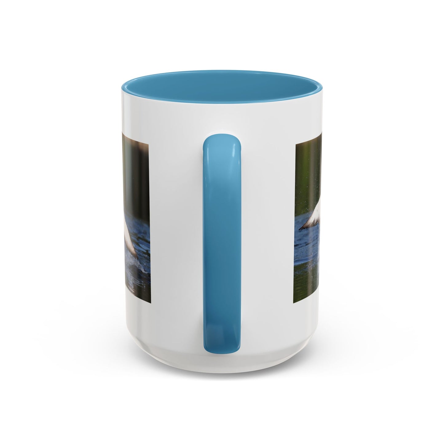 Loons Taking Off Accent Coffee Mug — Wildlife Nature Bird Lover Gift