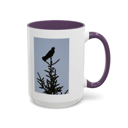 Songbird Silhouette Accent Coffee Mug — Black Interior 11/15oz