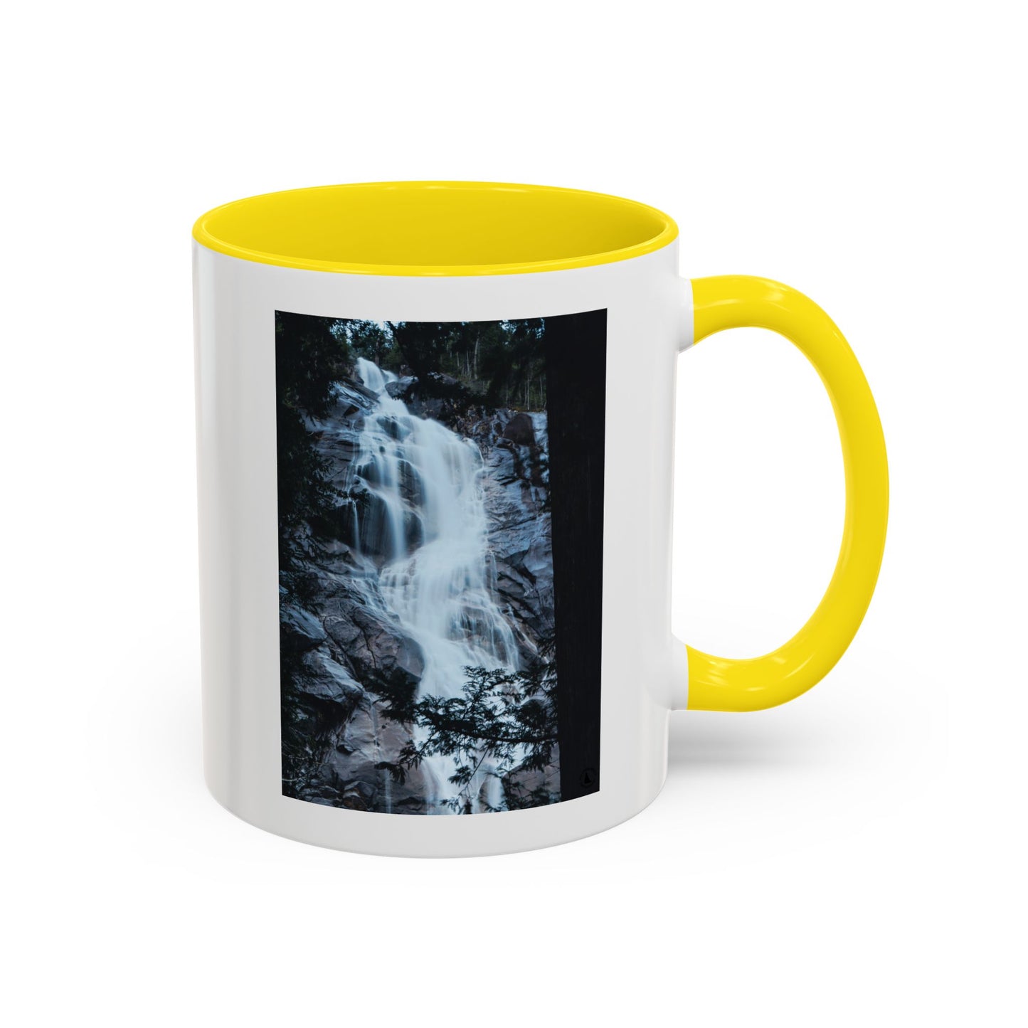 Waterfall Photo Accent Coffee Mug – Scenic Nature Travel Gift (11/15oz)