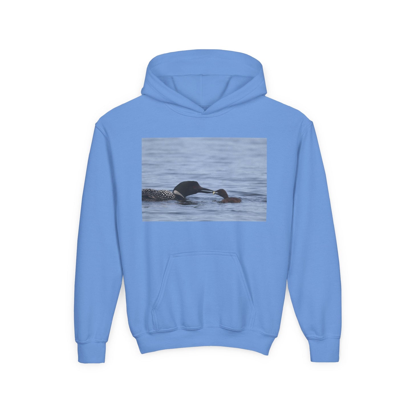 Youth Hoodie with Swimming Otters Photo – Cute River Otter Kids Sweatshirt